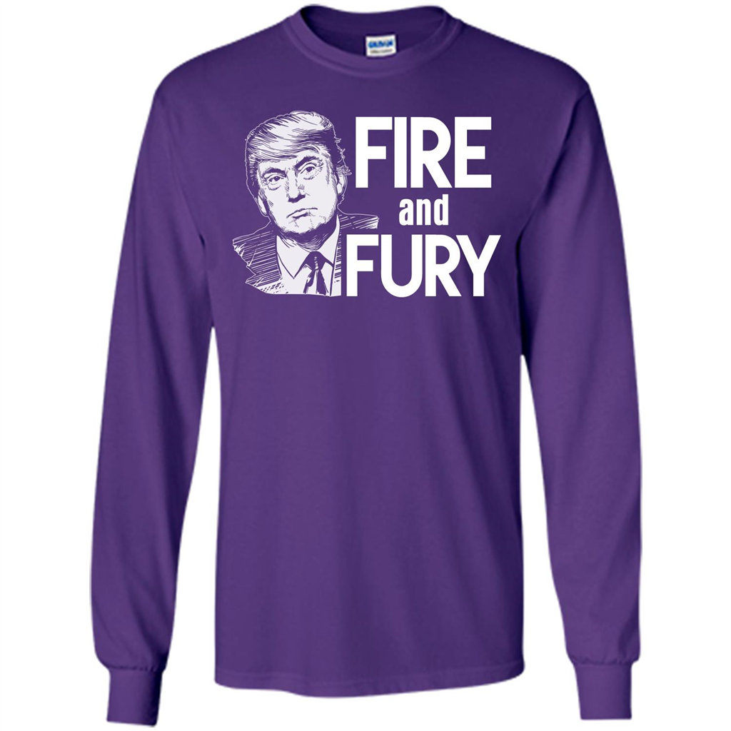 American T-shirt Fire And Fury Purple