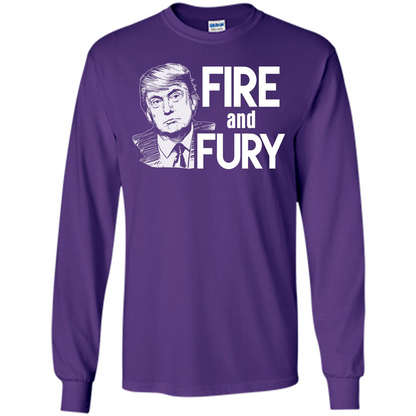 American T-shirt Fire And Fury Purple