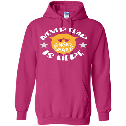 Bearded T-shirt Never Fear Ginger Beard Is Here Heliconia