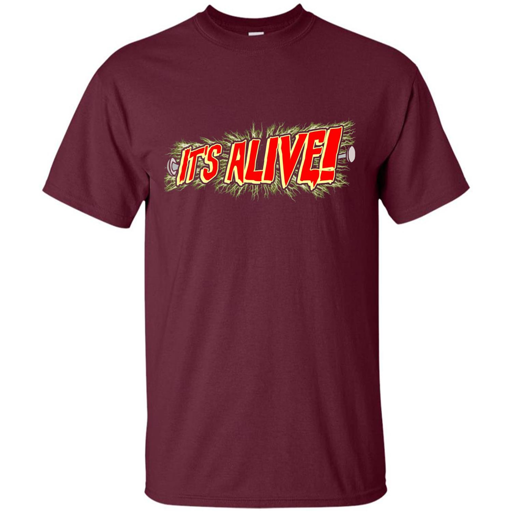 It's Alive Frankenstein T-shirt Maroon