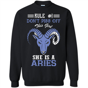 Aries T-shirt Rule Dont Piss Off This Girl T-shirt