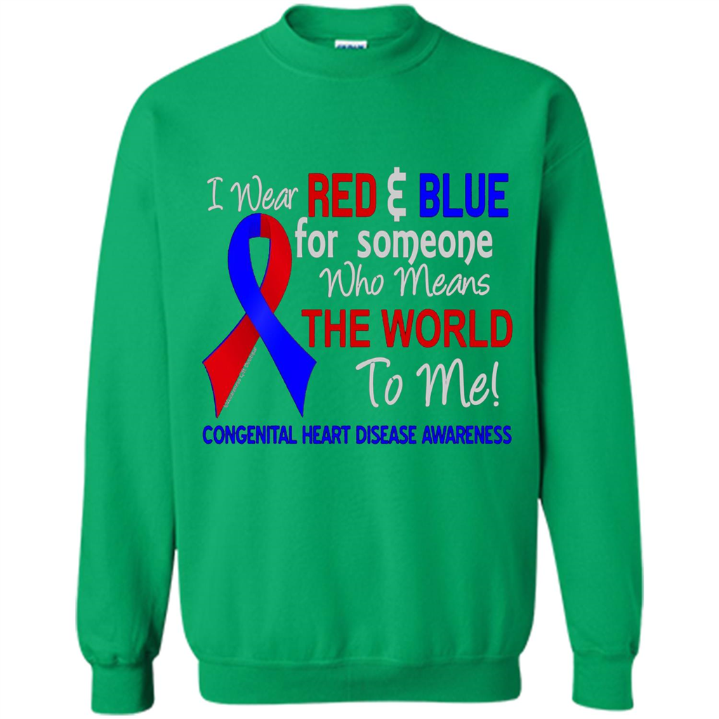 Congenital Heart Disease CHD T-Shirt Means The World To Me Irish Green