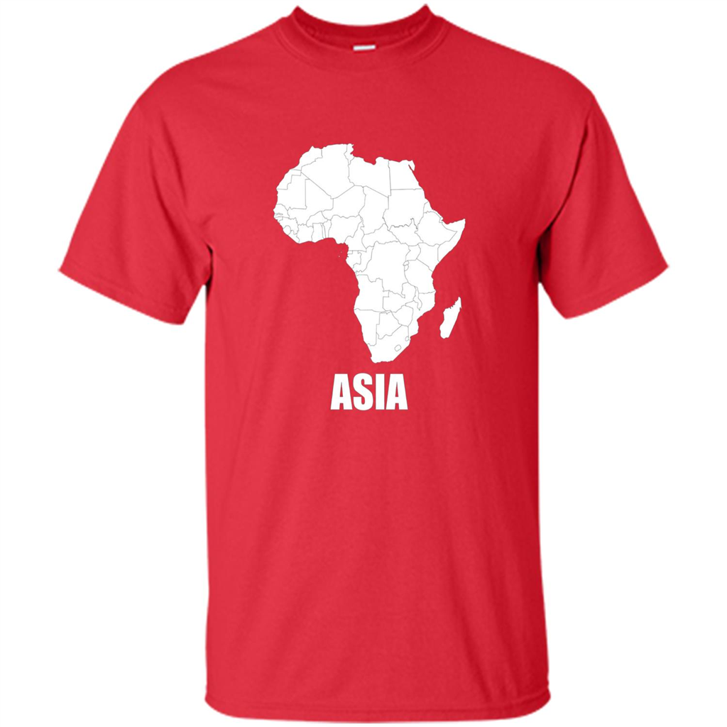 Africa Asia Funny t-shirts - Humor T-shirts Red