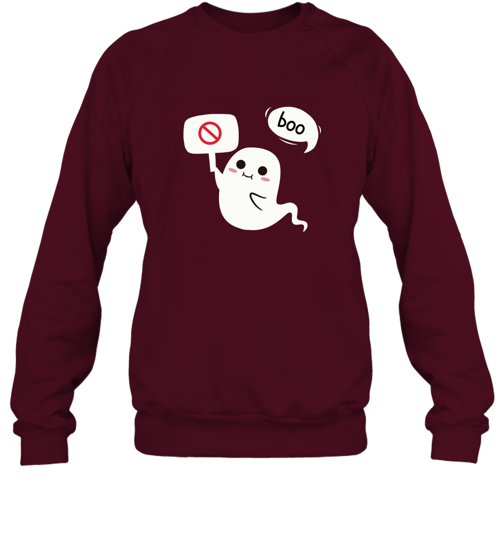Boo Pink Shirt Sweatshirt Sweatshirt Maroon