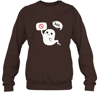 Boo Pink Shirt Sweatshirt Sweatshirt Dark Chocolate