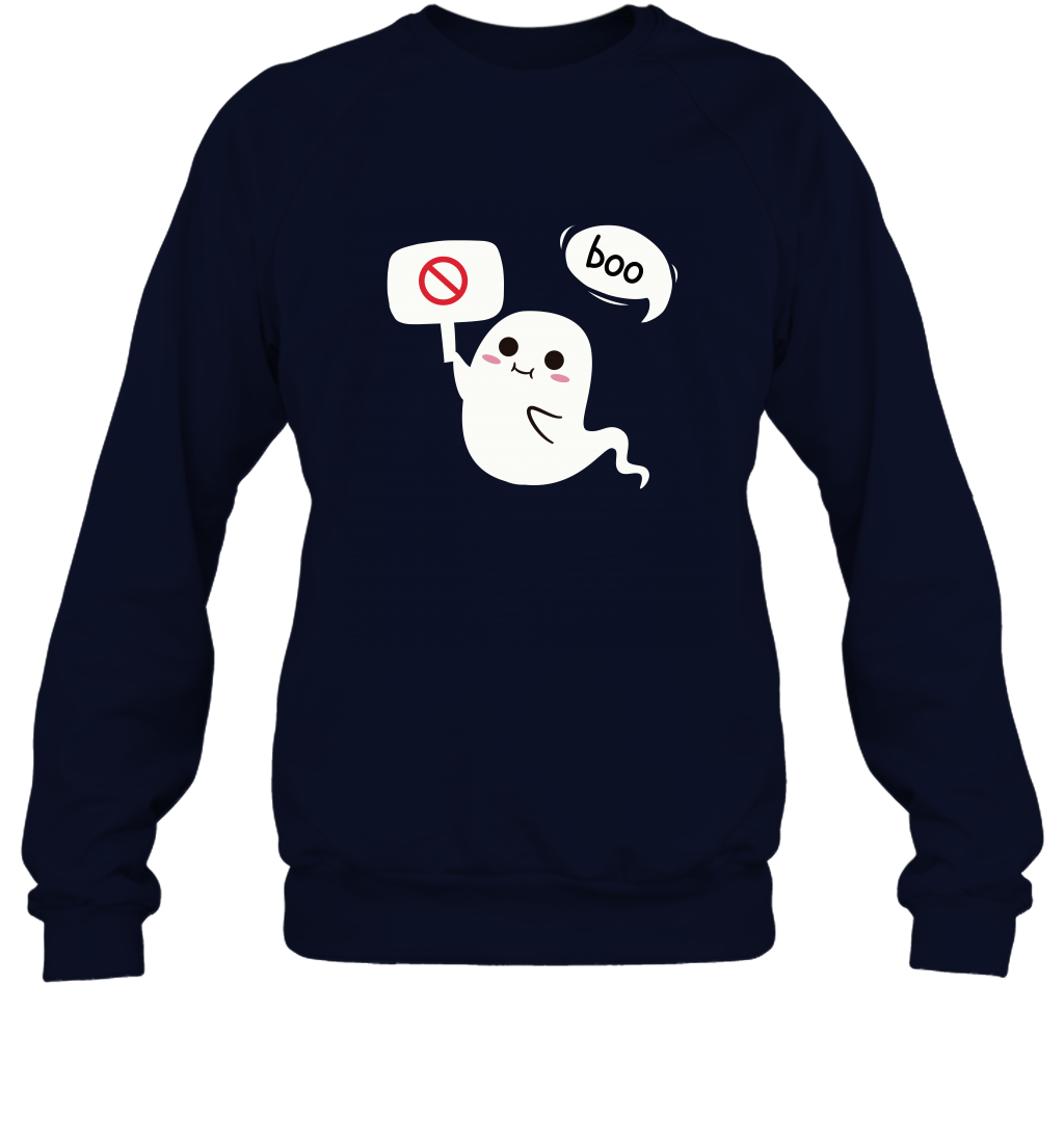 Boo Pink Shirt Sweatshirt Sweatshirt Navy