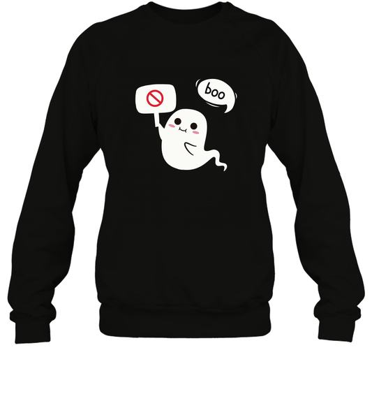 Boo Pink Shirt Sweatshirt Sweatshirt Black