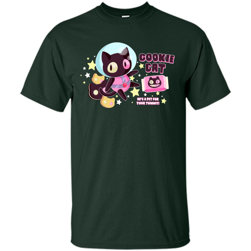 Cookie Cat T-Shirt Forest Green