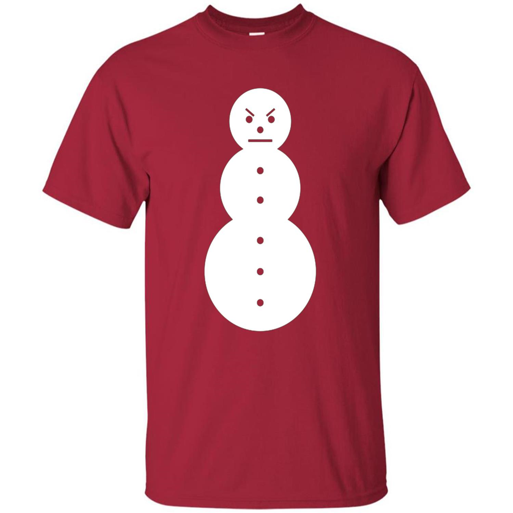 Christmas T-shirt Angry Snowman T Shirt Cardinal