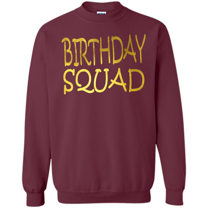 Birthday Squad T-shirt Maroon