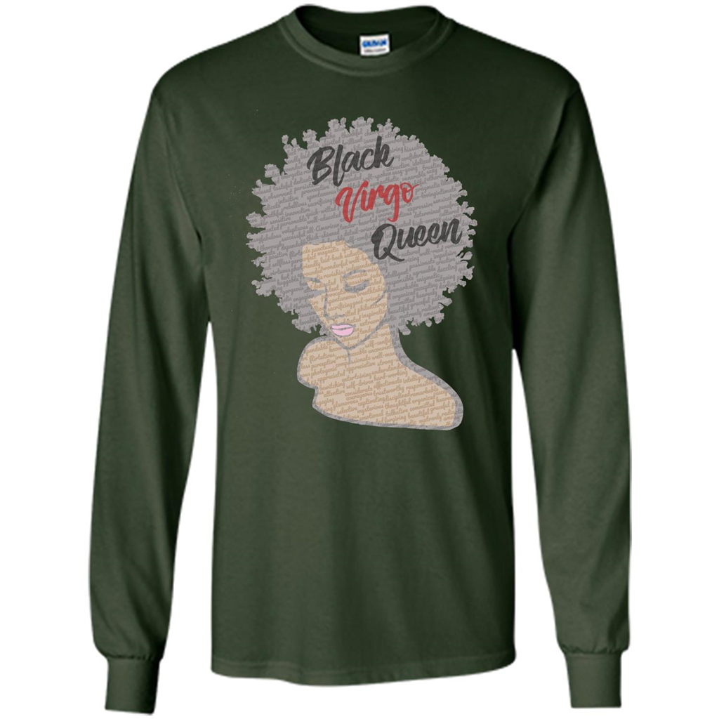 Black Virgo Queen T-shirt Forest Green
