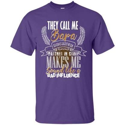 Bapa T-shirt They Call Me Bapa Because Partner In Crime T-shirt Purple