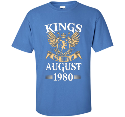Kings Legendds Are Born In August 1980 Birthday Gift t-shirt Iris