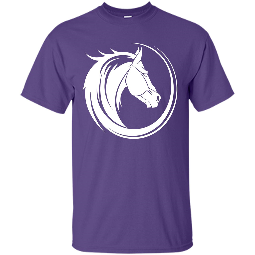 Horse Lover T-shirt Horse Circle Purple