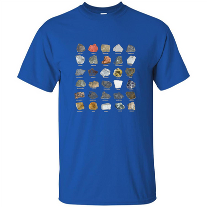 Ores and Minerals Gems and Crystals Rock Collecting T-shirt Royal