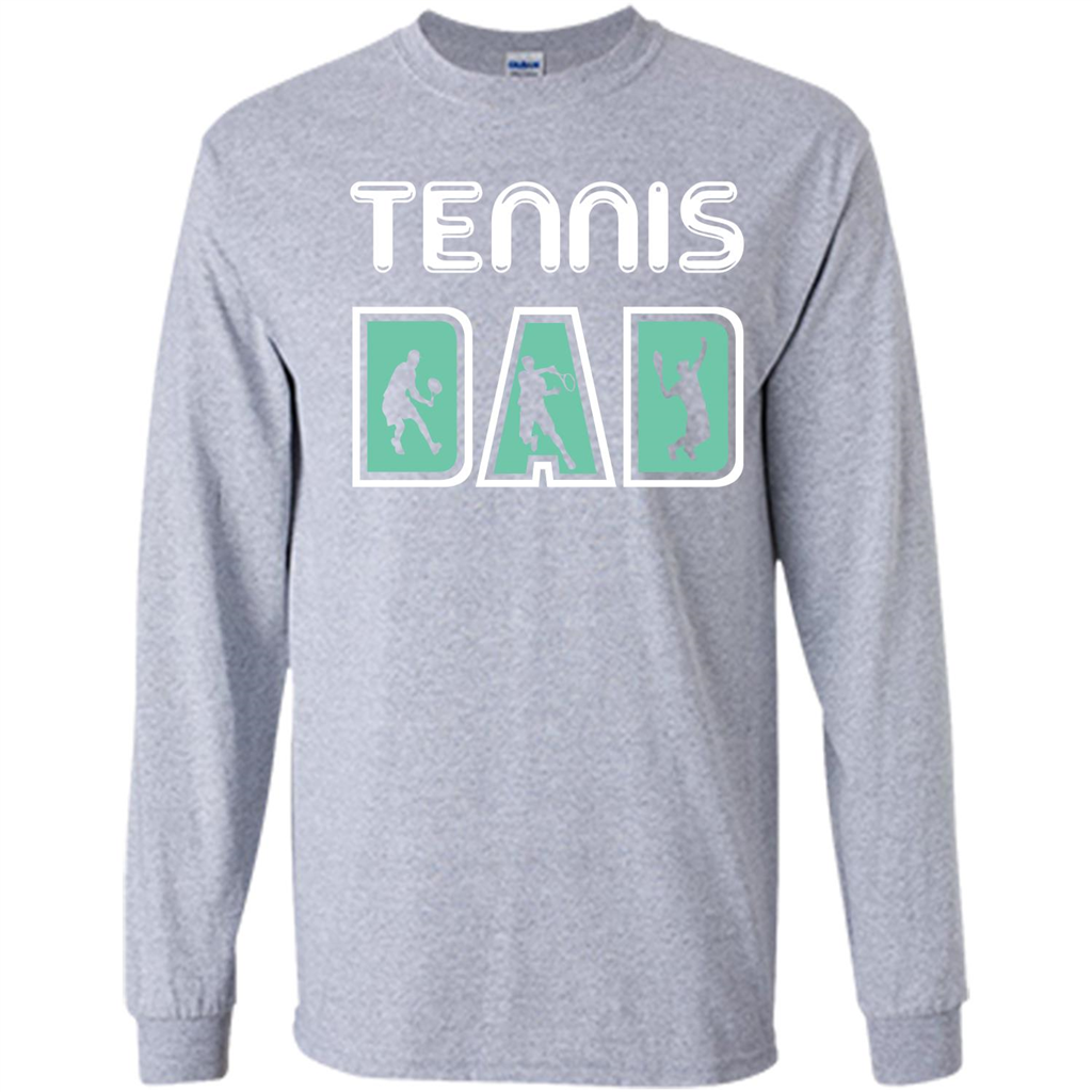 Tennis Lover T-shirt Tennis Dad Sport Grey