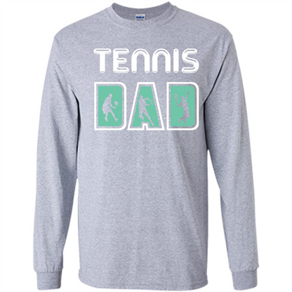 Tennis Lover T-shirt Tennis Dad Sport Grey