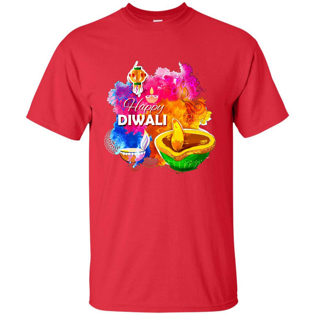 Happy Diwali Deepavali T-Shirt October 19th T-shirt Red