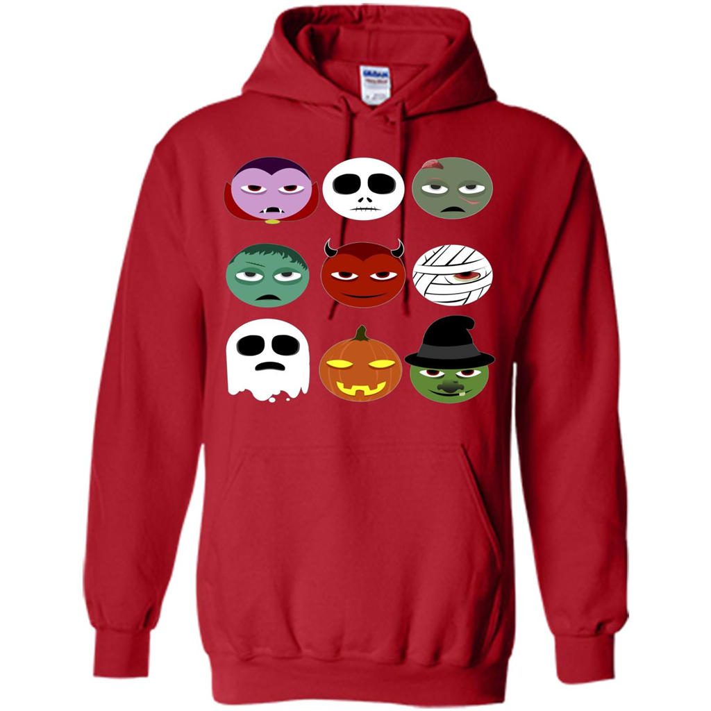 Halloween Emoji T-shirt Red