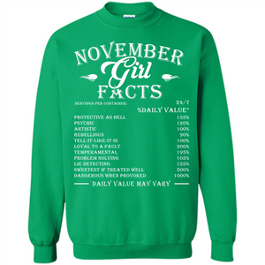November Girl Facts T-shirt