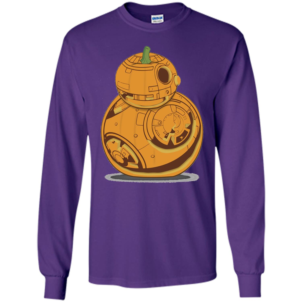 BB-8 Pumpkin Carving Halloween T-Shirt Purple