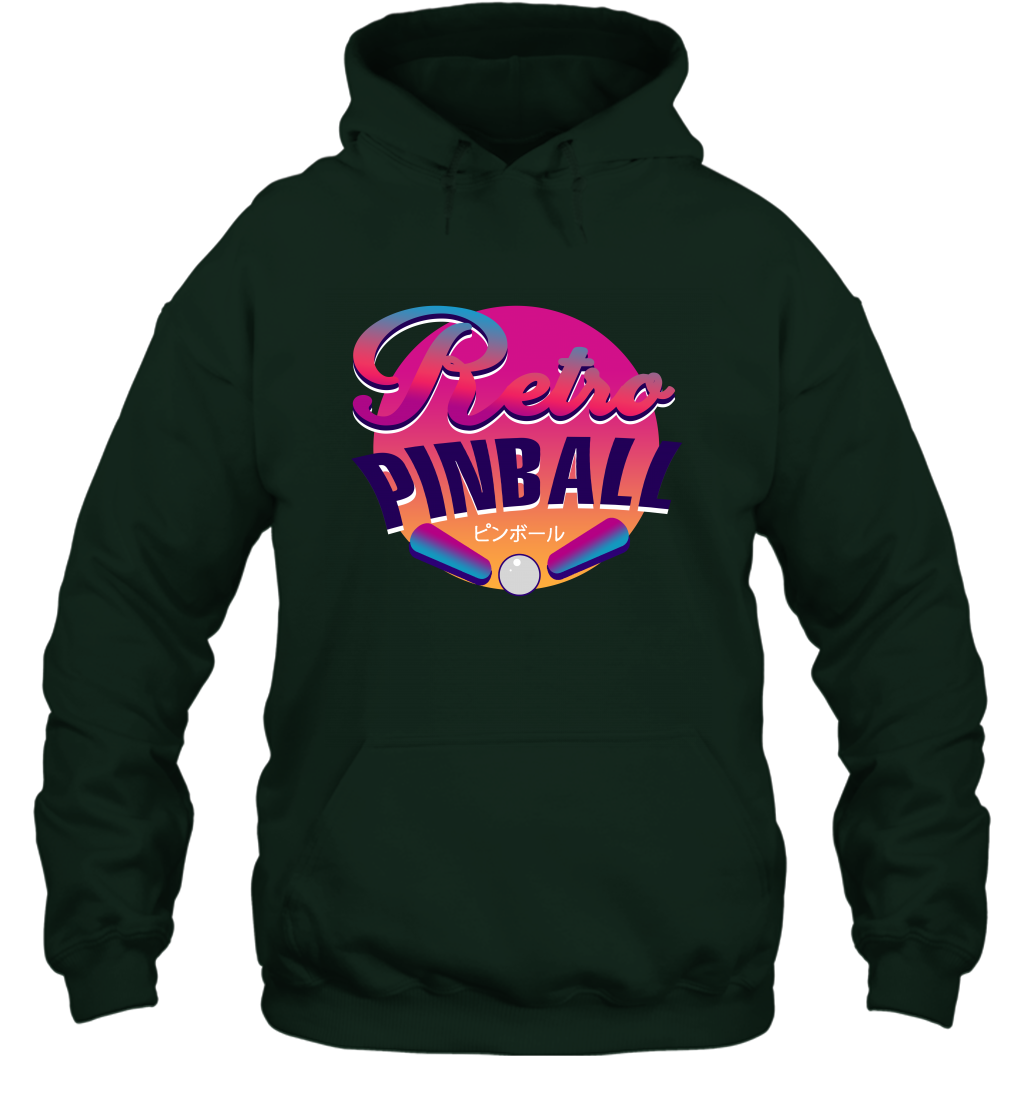 Retro Pinball Shirt Hoodie Hoodie Forest