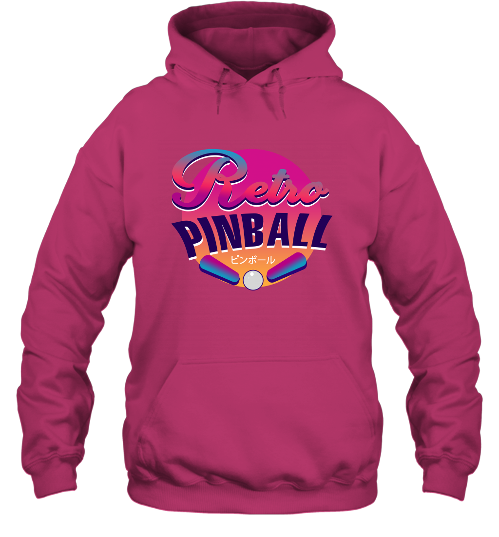 Retro Pinball Shirt Hoodie Hoodie Heliconia