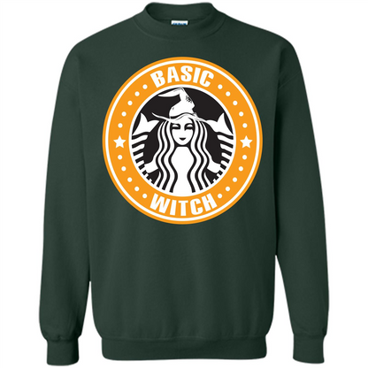 Halloween T-shirt Basic Witch T-shirt Forest Green