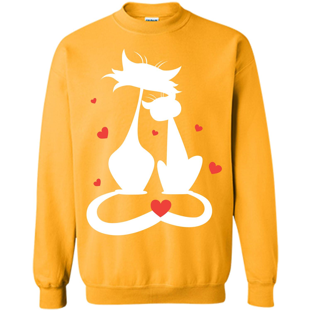 Cat Lover T-shirt Cat Couples Gold