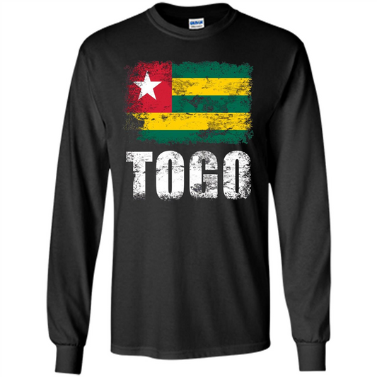 Togo Flag T-Shirt Togolese Republic T-shirt Black