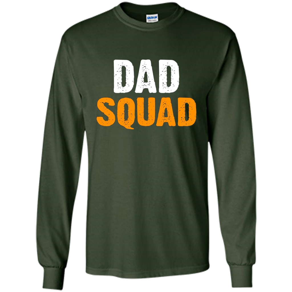 Fathers day T-shirt DAD Squad Funny T-Shirt Forest Green
