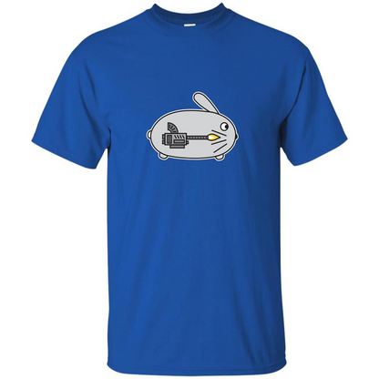 Bunny vs Dinosaur T-shirt Royal