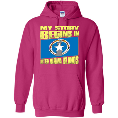 Story Begins In Northern Mariana Islands T-Shirt Heliconia
