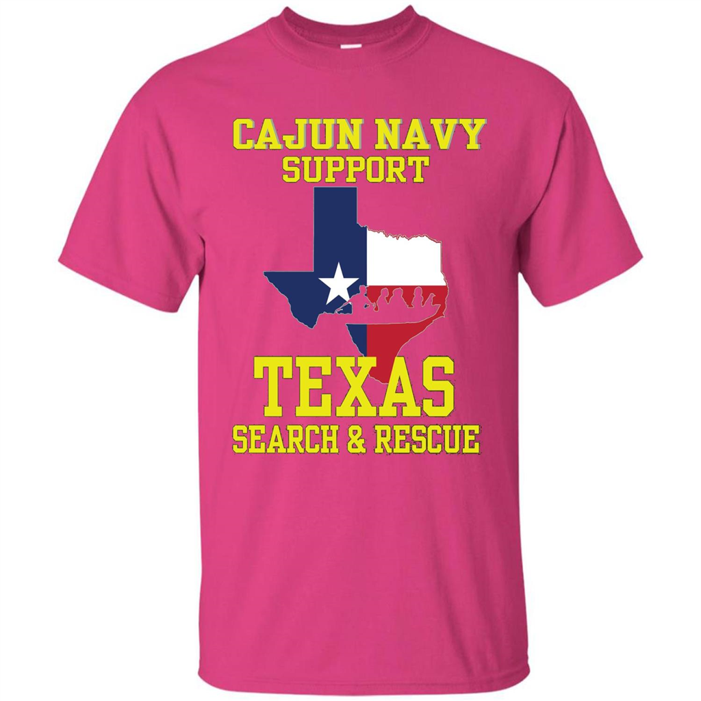 Cajun Navy Support Texas Search And Rescue T-shirt Heliconia