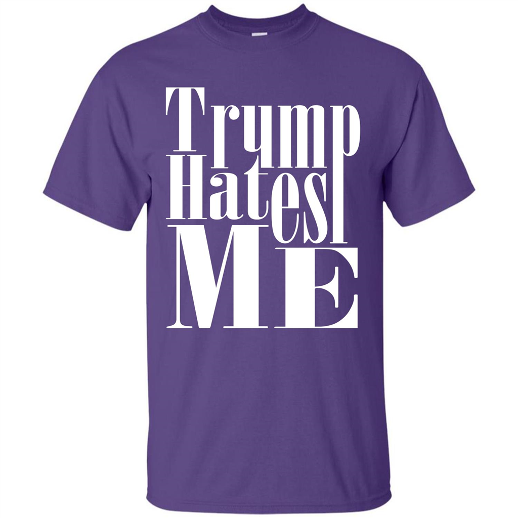 President America Hates Me T-shirt Purple