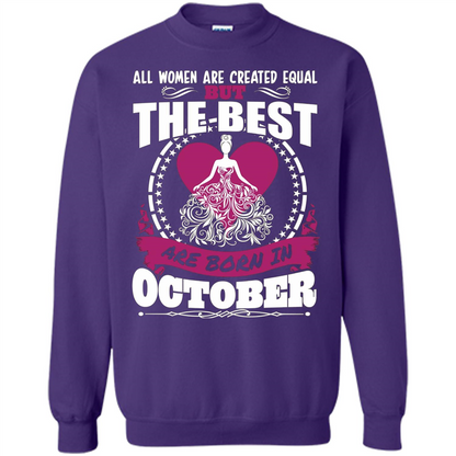 The Best Women Are Born In October T-shirt Orange