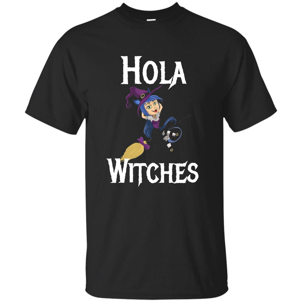 Hola Witches Halloween T-shirt Cute and Funny Witch Royal