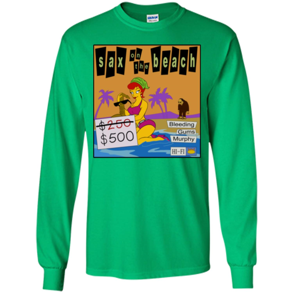Sax on the Beach Discount Edition T-shirt Irish Green