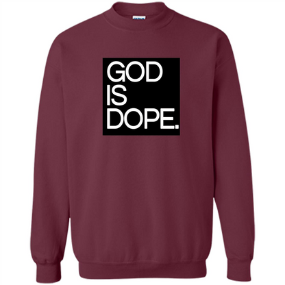 Christian T-shirt God Is Dope T-shirt Maroon