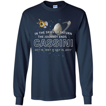Cassini Spacecraft: End Of Mission At Saturn T-shirt Navy