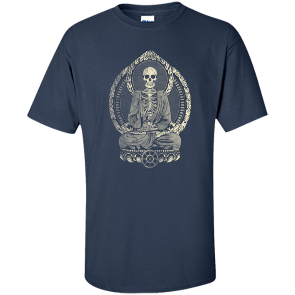 Starving Buddha - Weathered Halftone T-shirt Navy
