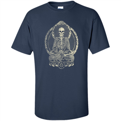 Starving Buddha - Weathered Halftone T-shirt Navy
