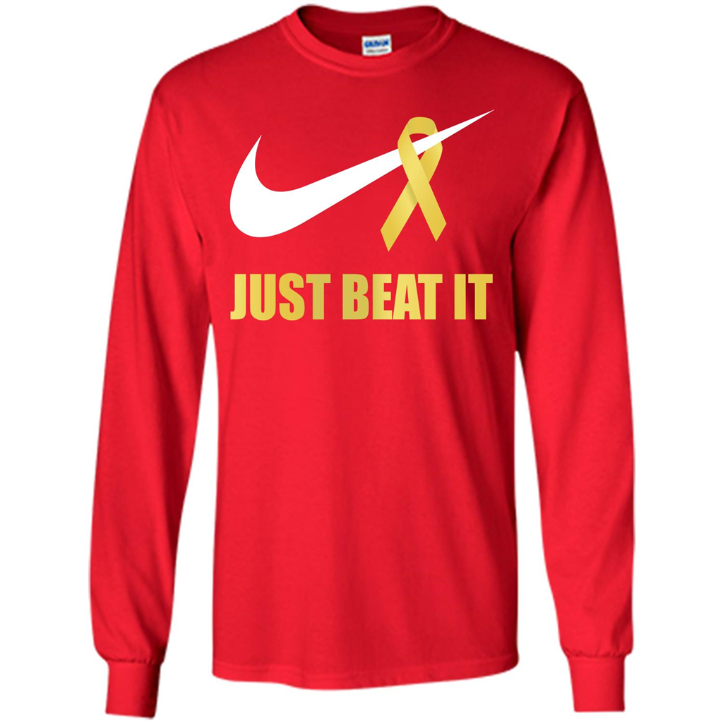 Cancer Awareness T-shirt Just Beat It T-shirt Red