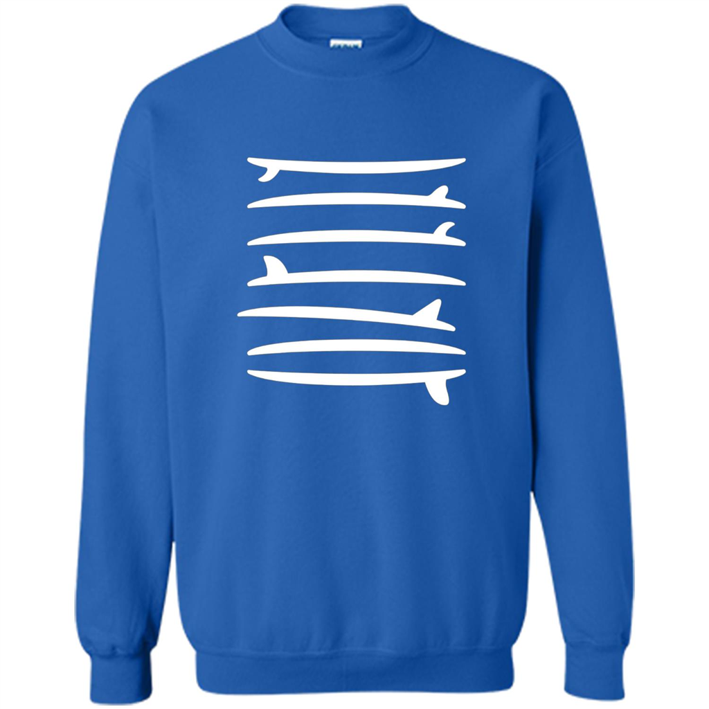 Surfing T-shirt The Longboard Single Fin Surfer T-shirt Royal