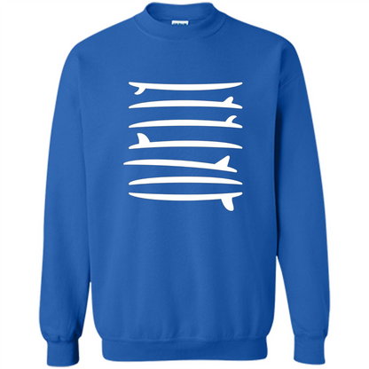 Surfing T-shirt The Longboard Single Fin Surfer T-shirt Royal