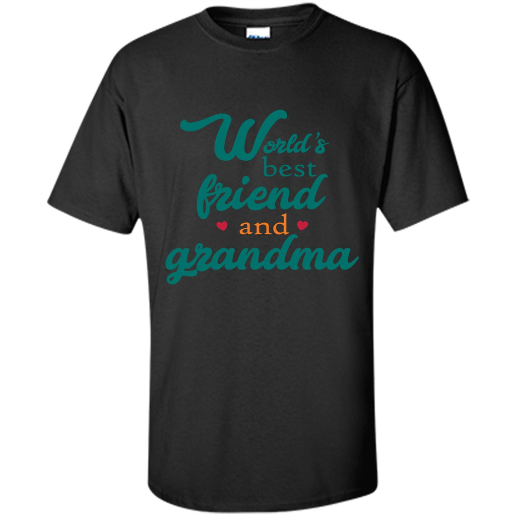Grandma T-shirt World‰۪s Best Friend And Grandma Black