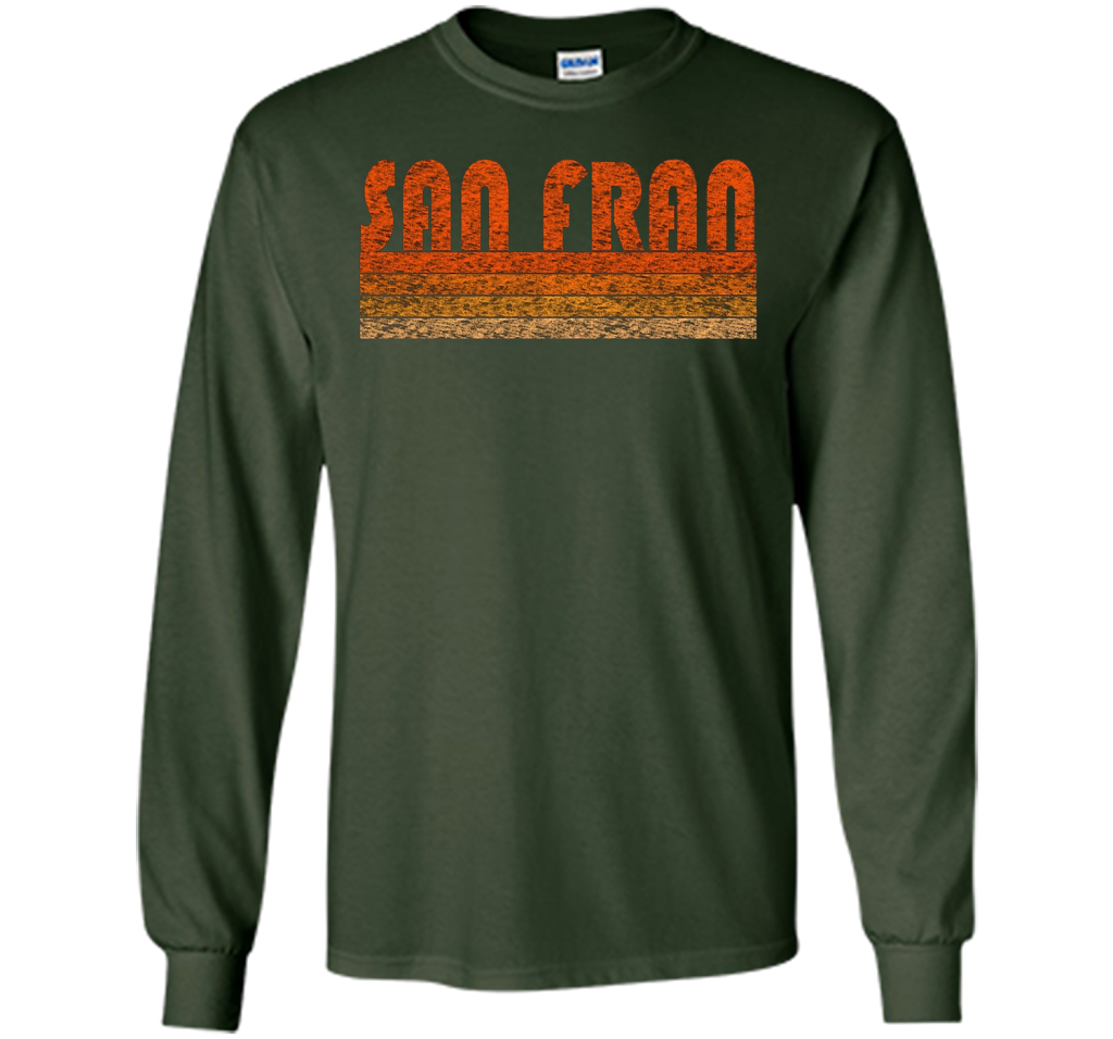 Vintage Retro San Francisco T-Shirt cool shirt Forest Green