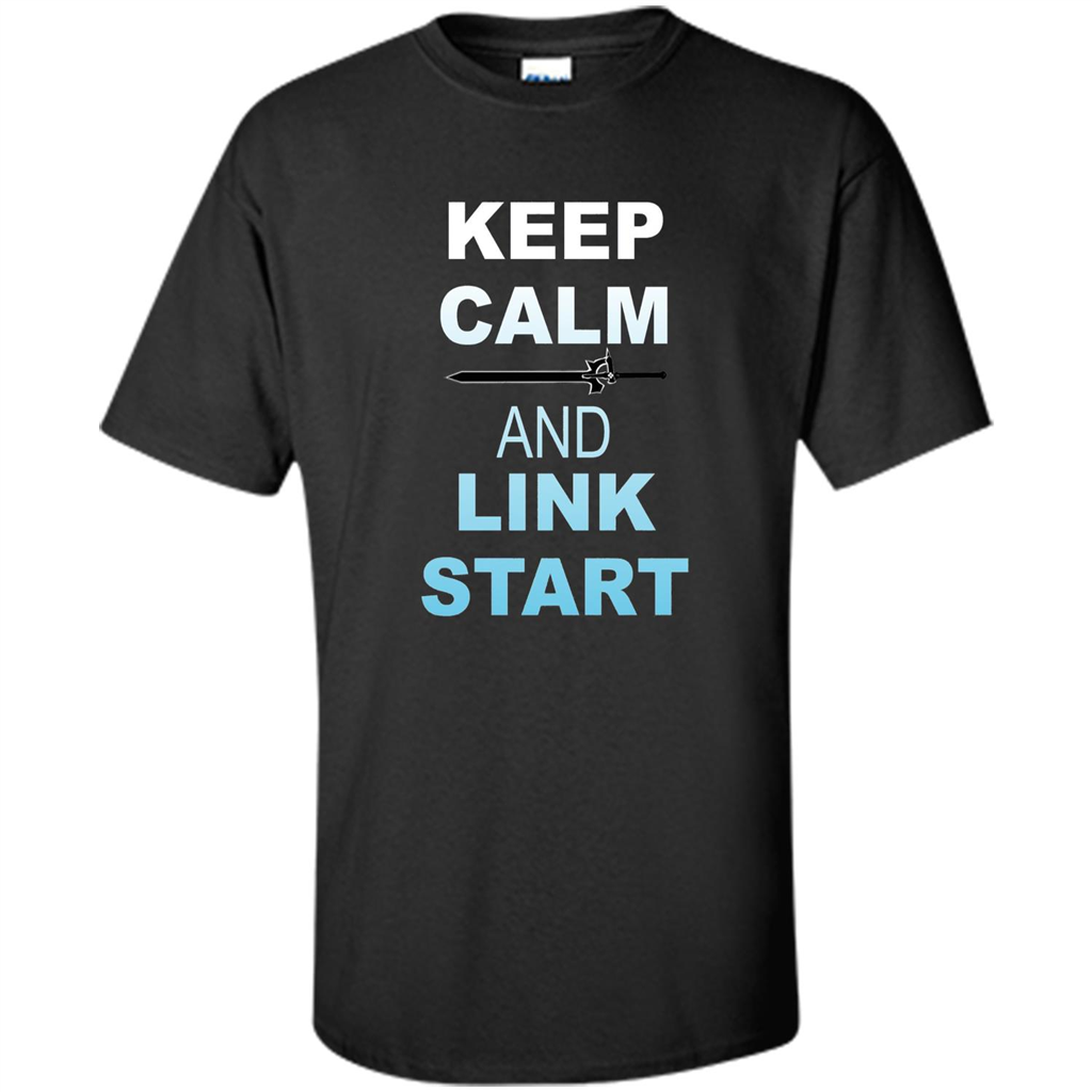 Keep Calm And Link Start T-shirt Black