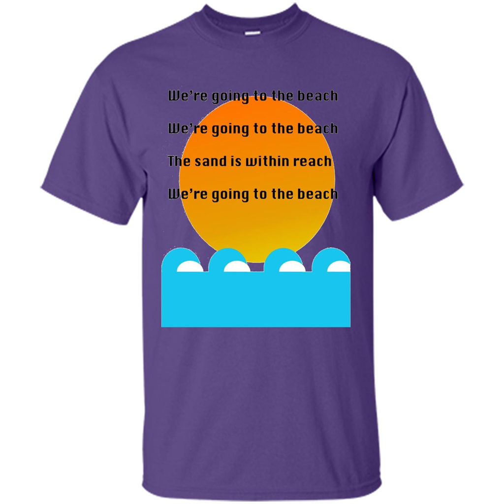 Summer T-shirt We're Going To The Beach T-shirt Purple