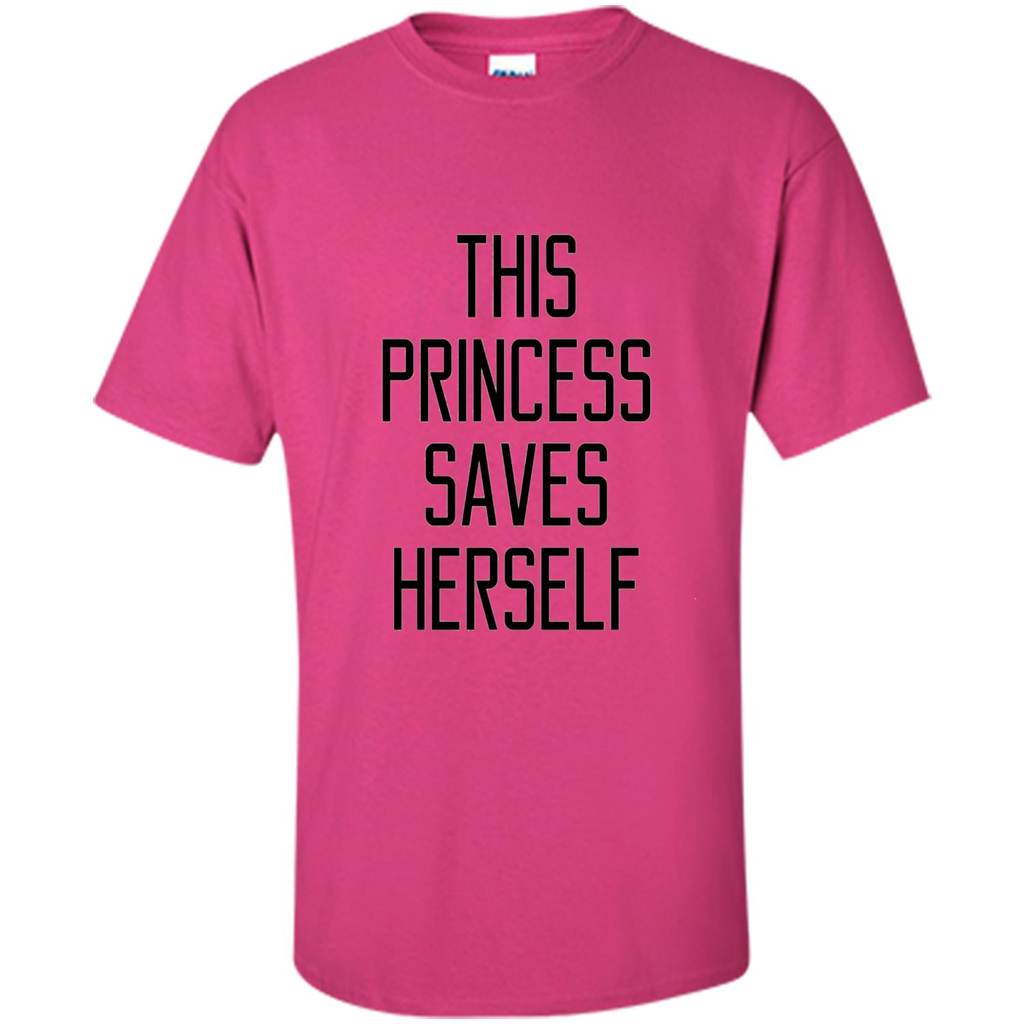 Music T-shirt This Princess Saves Herself T-shirt Heliconia